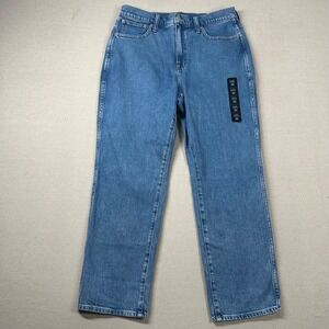 J Crew Jeans Womens 30 Classic Vintage Stretch Mom High Rise Denim‎ Mid Wash